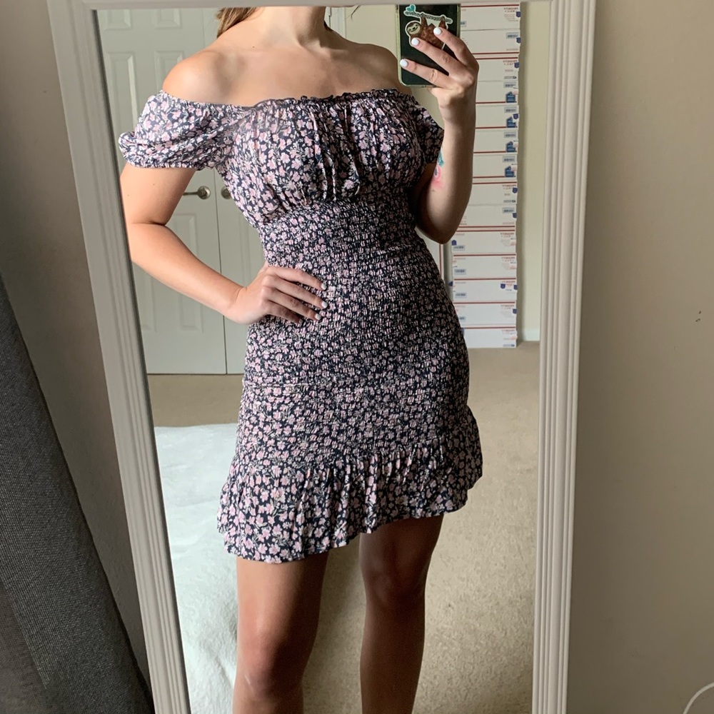 Wild Fable Off The Shoulder Smocked Dress